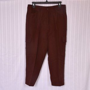 David N Sport Chocolate Brown Capri Pants Size 10